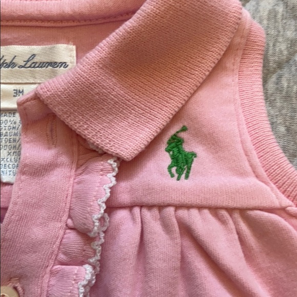 Ralph Lauren Light Pink Ruffle Romper One Piece 3m - Picture 10 of 10